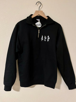 Quarter Zip Pull Over-Sweaters-Spring Street Boutique-Spring Street Boutique, women's online fashion boutique in Palmer, Alaska