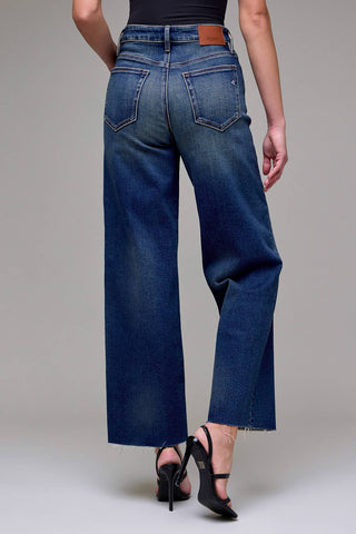 Dark Vintage Clean Stretch Dad Jeans-Jeans-Hidden Jeans-Spring Street Boutique, women's online fashion boutique in Palmer, Alaska