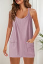 Purple Romper Dress