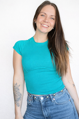 The Tailored Tee-Short Sleeve-Zenana-Spring Street Boutique, women's online fashion boutique in Palmer, Alaska