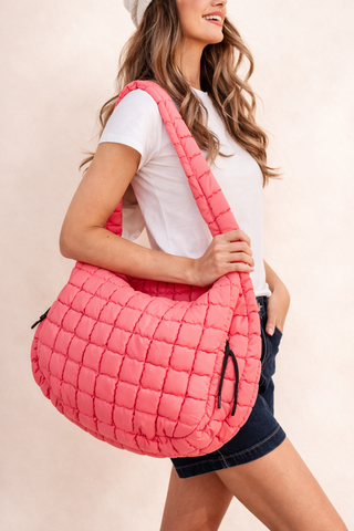 The Puff Shoulder Tote-Bag-Katydid-Spring Street Boutique, women's online fashion boutique in Palmer, Alaska