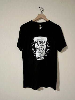 Mama Needs Coffee Tee-Graphic Tees-Spring Street Boutique-Spring Street Boutique, women's online fashion boutique in Palmer, Alaska