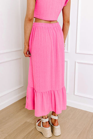 Pink Long Skirty Set May.-Thomas & Co Wholesale-Spring Street Boutique, women's online fashion boutique in Palmer, Alaska