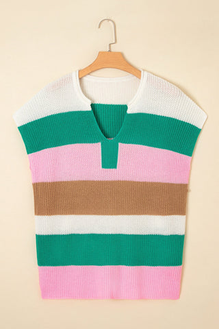 Knit Plus Size Striped Top May.-Thomas & Co Wholesale-Spring Street Boutique, women's online fashion boutique in Palmer, Alaska