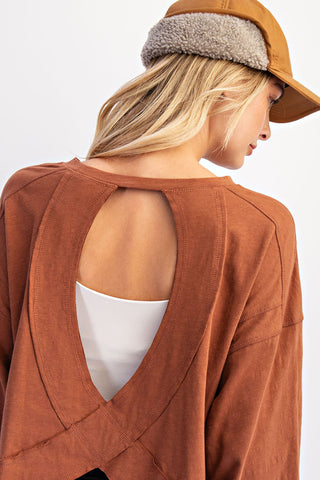 Harvest Cut Out Pullover-Long Sleeve-RaeMode-Spring Street Boutique, women's online fashion boutique in Palmer, Alaska