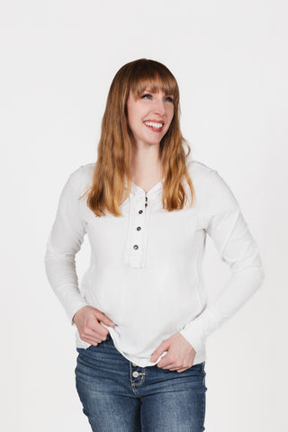 Cabin Henley Top-Long Sleeves-Spring Street Boutique-Spring Street Boutique, women's online fashion boutique in Palmer, Alaska