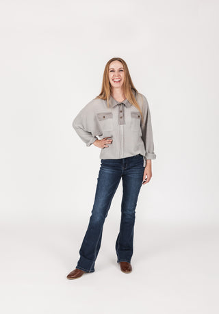 High Rise Mini Flare-Jeans-Vervet-Spring Street Boutique, women's online fashion boutique in Palmer, Alaska