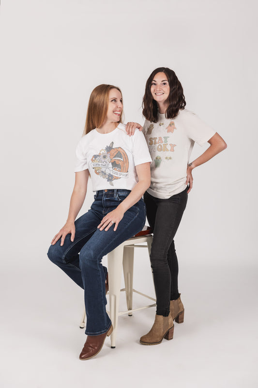 Sorta Spooky Tee-Graphic Tees-Spring Street Boutique, women and children's online fashion boutique in Palmer Alaska