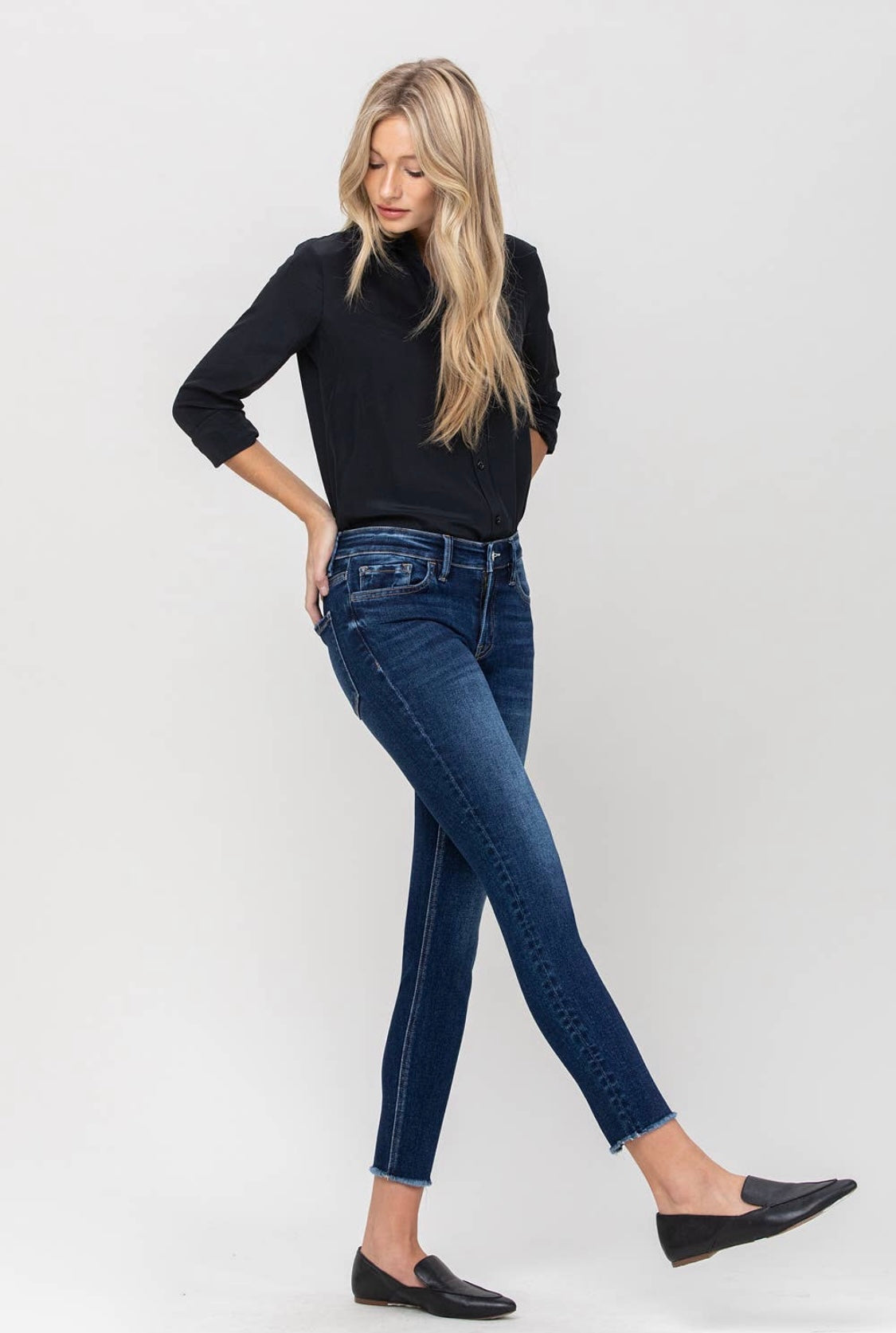 Mid Rise Ankle Skinny-Bottoms-Spring Street Boutique, women and children's online fashion boutique in Palmer Alaska
