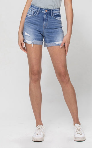 HIGH RISE SHORTS-Shorts-Vervet-Spring Street Boutique, women's online fashion boutique in Palmer, Alaska